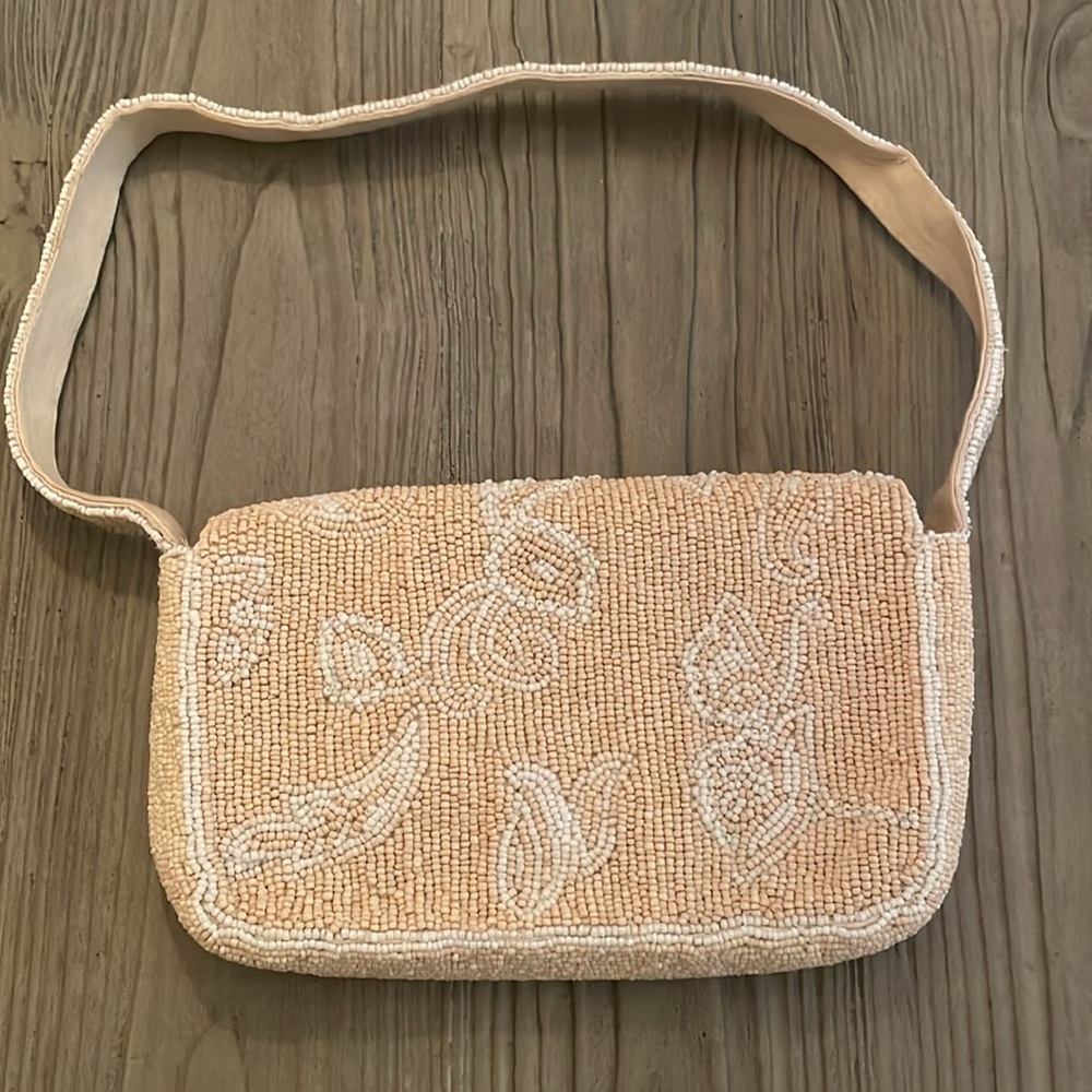 Anthropologie Fiona Floral Beaded Handbag - Picture 4 of 5